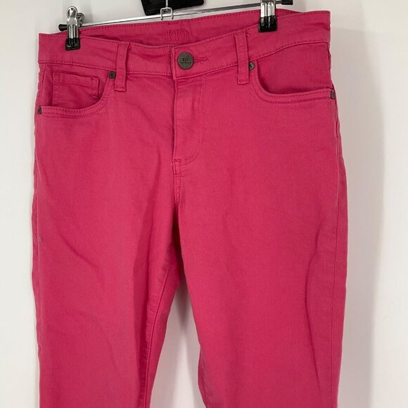 Kut From The Kloth Womens Pink Cropped Jeans Size 6 preppy casual - Picture 8 of 9
